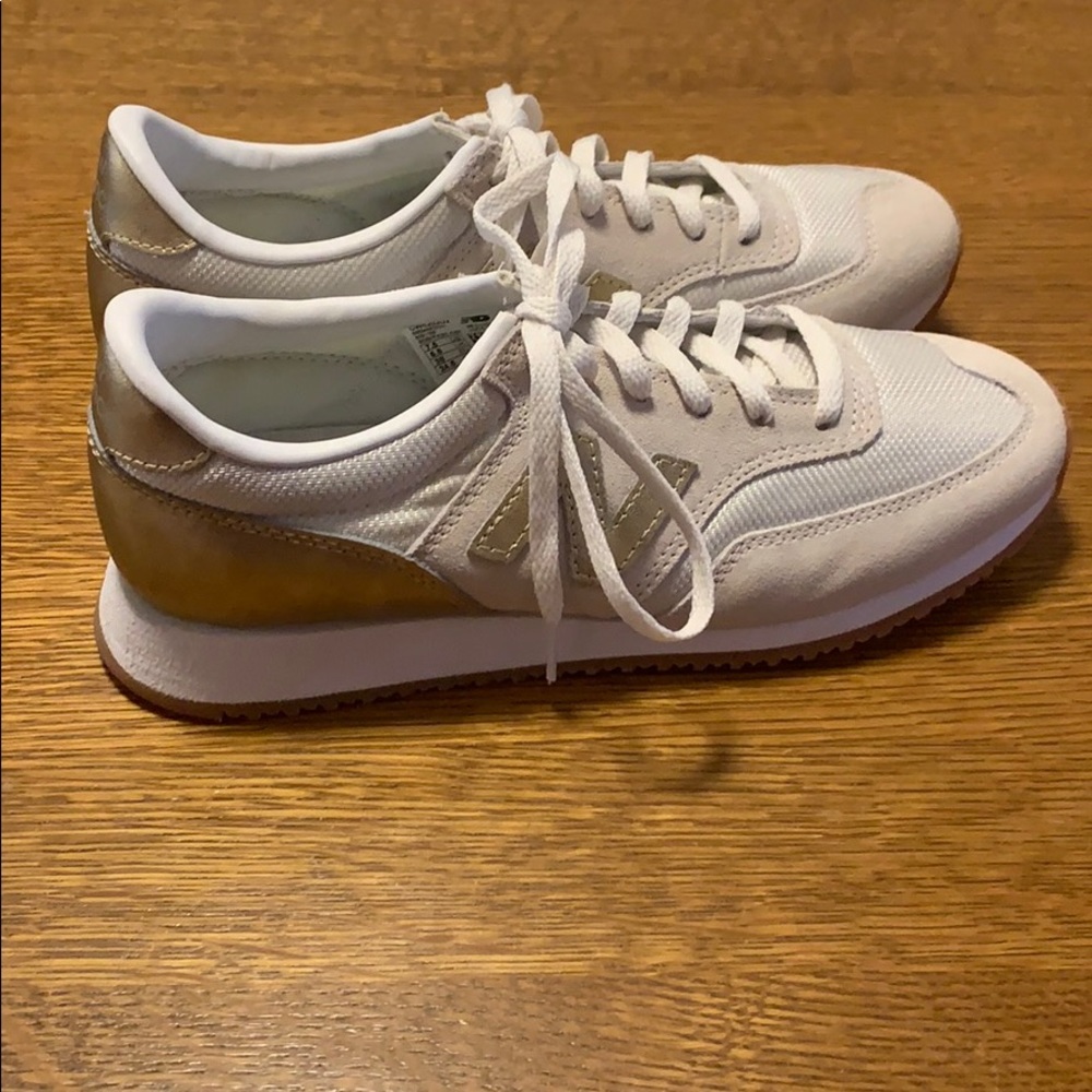 New Balance J. Crew Special Edition Gold Sneakers